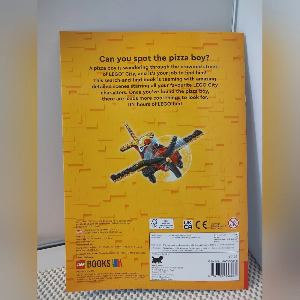 Lego Searching Adventures Book with Minifigure NWT 2022